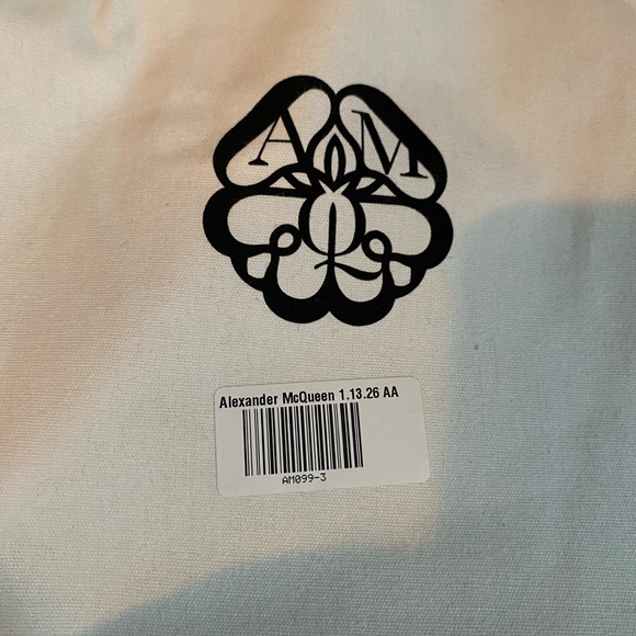 Alexander McQueen Black Graffiti Skull Bag - Picture 8 of 8